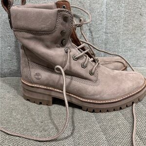 Timberland Women's Taupe Combat Boots